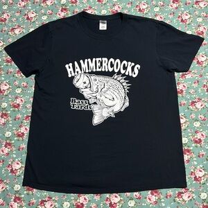 Hammercocks! Band T-shirt, Size L, 100% Cotton short sleeve Fishing shirt. Rock!